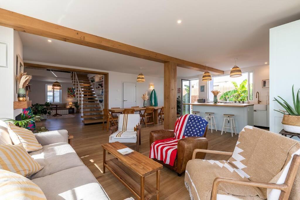 Beautiful Beach House In Front Of The Ocean Biarritz Esterno foto