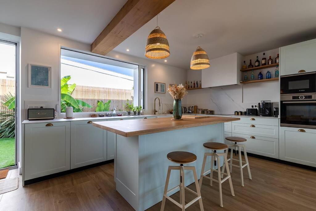 Beautiful Beach House In Front Of The Ocean Biarritz Esterno foto